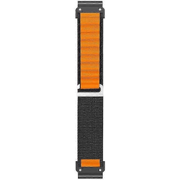 26 mm Quick Release C-spænde Nylon Urrem til Fenix 7x Pro/ 7x Sort Orange