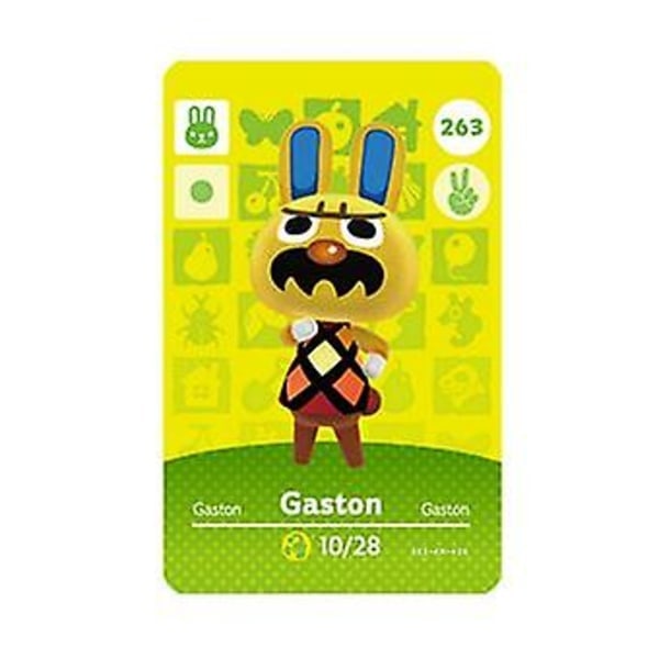 NFC-pelikortti Animal Crossing -peliin, Amiibo Wii U - 263 Gaston
