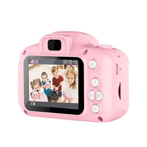 Digitalkamera för barn med USB uppladdningsbar rosa