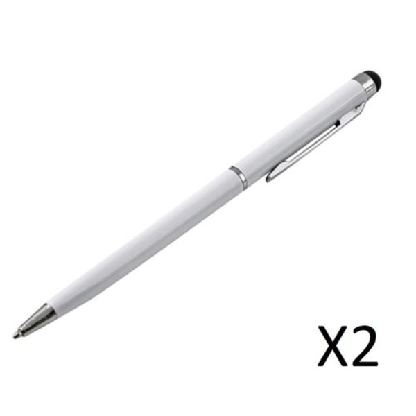 Metal Stylus Pen x2 för SAMSUNG Galaxy A7 Smartphone 2 i 1 Sty