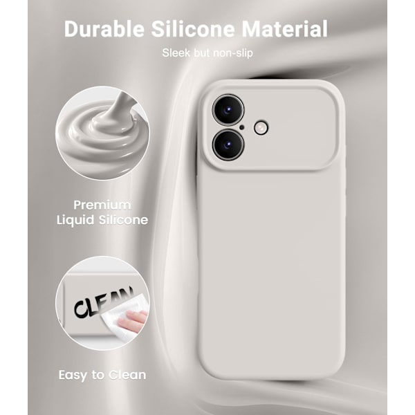 [LCS] Støtsikkert flytende silikondeksel til iPhone 17 Pro Max | MagSafe iPhone 17 Pro Max iPhone 17 Pro Max stone