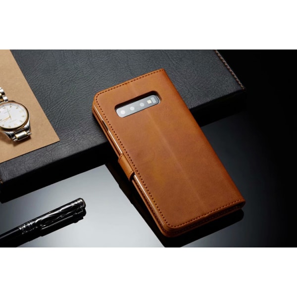 Galaxy A8 2018 Suojakotelo SM-A530F, Nahkainen Lompakkokotelo 3 korttipaikalla