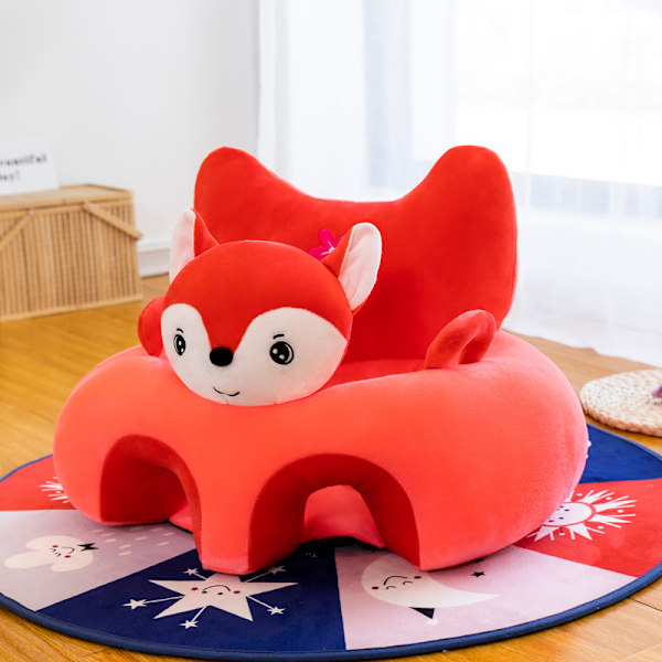 Sarjakuvaistuin Lasten Vauva Söpö Vauva Putoamista Estävä Sohva Sarjakuva Eläin Pehmolelu Vauvalle Red Squirrels