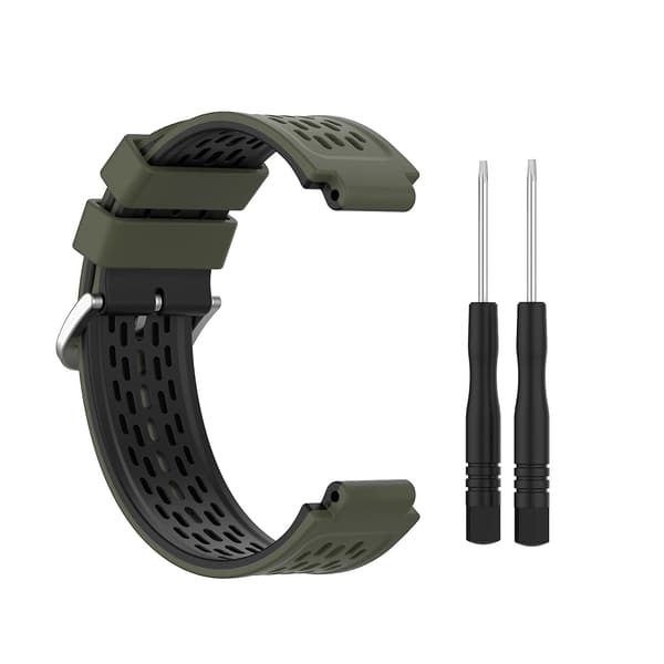 Til Garmin Approach S2 / S4 silikone urrem Army Green Black
