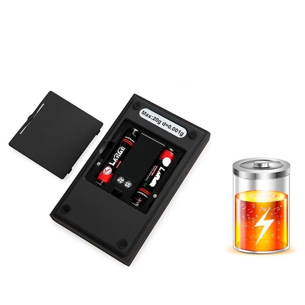Mini Gramvåg Hög Precision Smyckesvåg 0.001g för Mat, Smycken, Medicin, Kaffe (50g/0.001g)