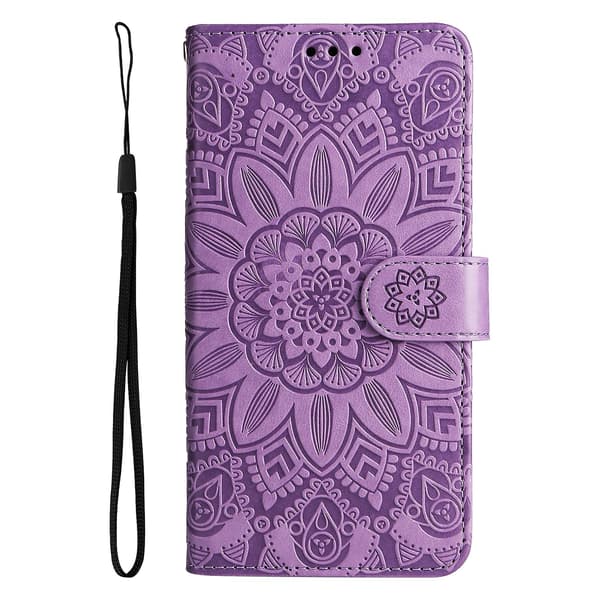 Nahkainen puhelinkotelo iPhone 14 Pro Maxille Purple