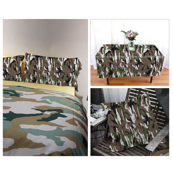 Polycotton Tyg Lapptäcke Sömnad Quilttyger Army Brown