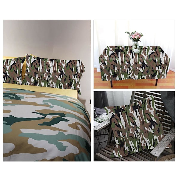 Sytyg med tryck Army Brown