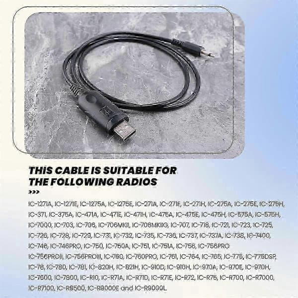 CI-V Cat -liitäntäkaapeli Icom CT-17 IC-706 -radiolle CD CT17:llä