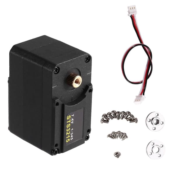 STS3215-C001 19KG 7.4V Dual Axis TTL String Servo TTL Serial Bus Robot Servo til SO-ARM100 Robotarm Black