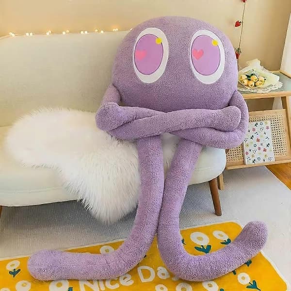Rolig bläckfiskmonsterdocka långbent bläckfisk plyschleksak flicka presentkudde - grön