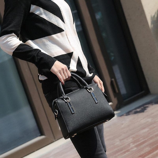 Ny mode Damväska PU Läder Handväska Dam Axelväska Tote Hänge Lyx Designer Damer