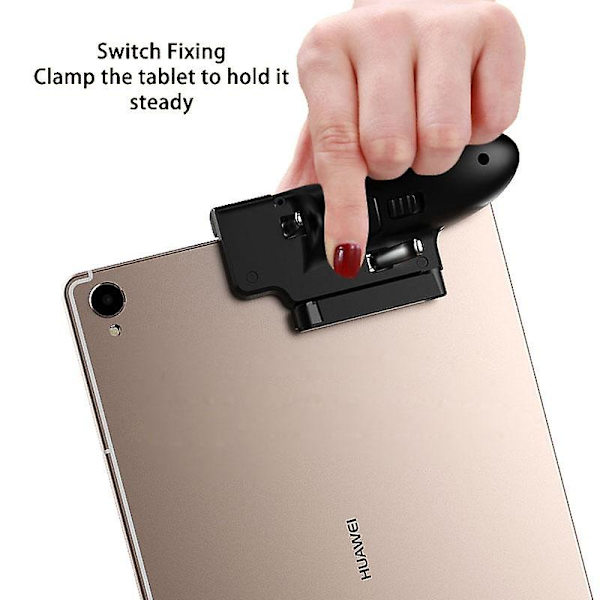 För android surfplatta ipad trigger controller kontroll free fire pubg spel joystick gamepad mobiltelefon smartphone mobil på 6 fingrar Silver