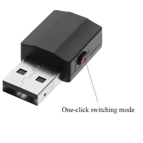 Usb Bluetooth 5.0 Audio -sovitin Lähetin Vastaanotin TV:lle/PC:lle Auton Aux-kaiuttimelle.