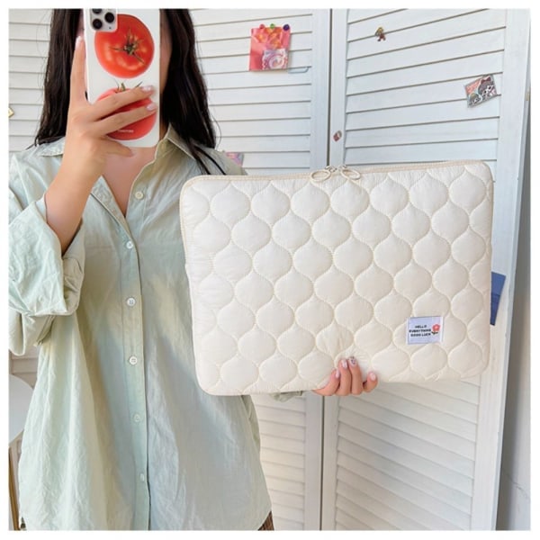 Laptopfodral Väska BEIGE 15 TUM 15 TUM beige 15 tum-15 tum