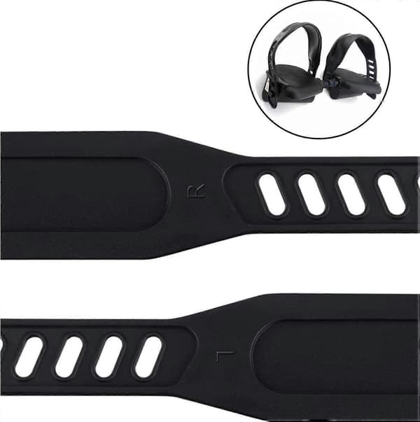 4 stk. sykkelpedalstropper, gummipedalstropper, universelle sykkelpedaler, utvidede stropper, treningssykkelstropper