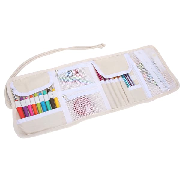 [LCS] Crochet Hook Set Soft TPR Handle Knitting Kit Alumina DIY Manual Sewing Tools