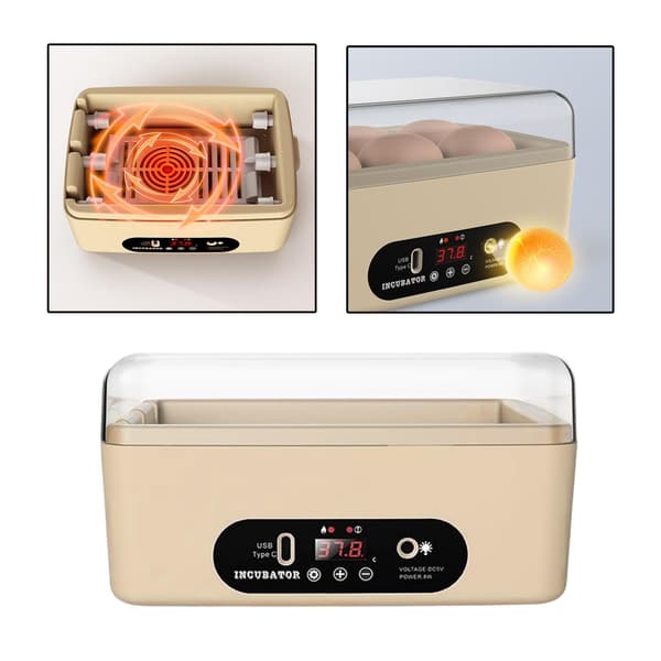 [LCS] Stasjonær digital egginkubator eggvender fjørfeklekker for 4 Manual Egg Turning