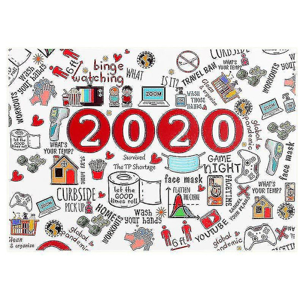 1000 Bitar av 2020 Populärt Minnes-Tema Pussel Dekompressionsleksak