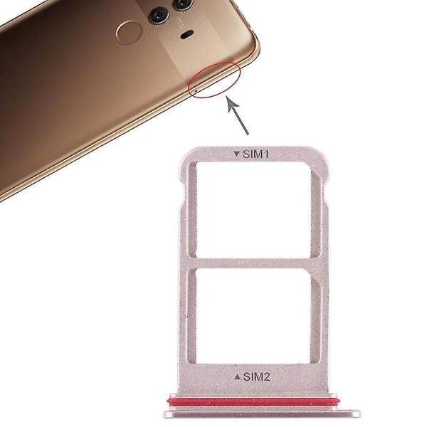 SIM-kortfack + SIM-kortfack för Huawei Mate 10 Pro (guld)