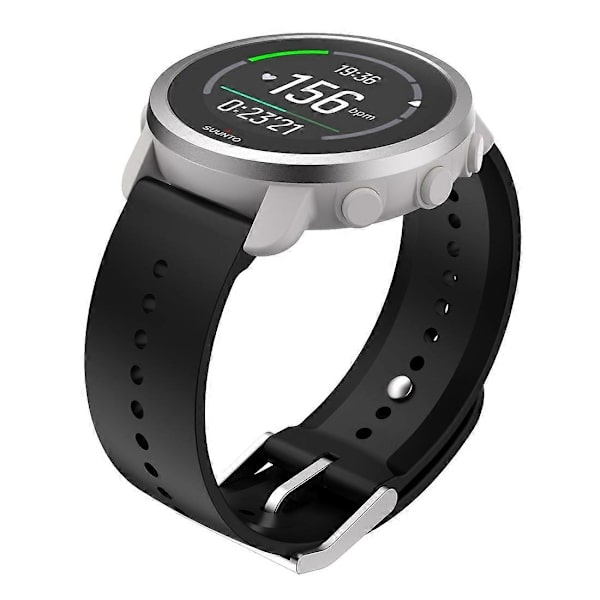 [LCS]Silikoninen ranneke Suunto 5 Peak -kellolle Black
