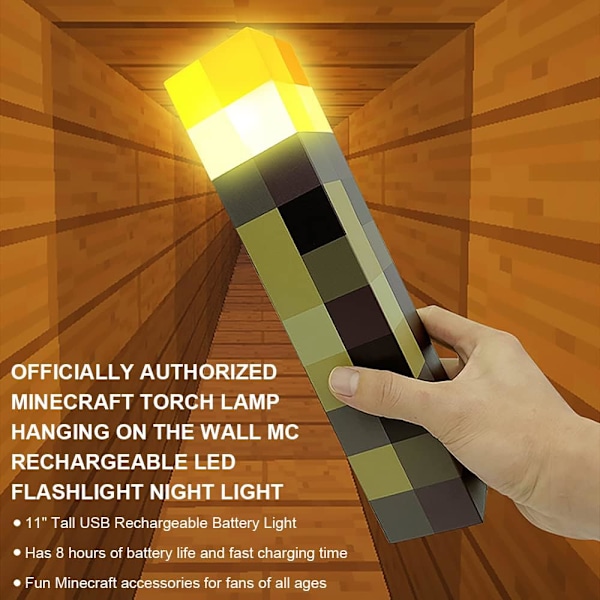 Minecraft diamantgruver yellow mining lamp