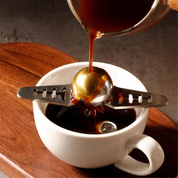Kaffe Frysebold til Espresso Kaffe Genanvendelige Isbolde i Rustfrit Stål Kaffe Køling Smagsforstærker Silver