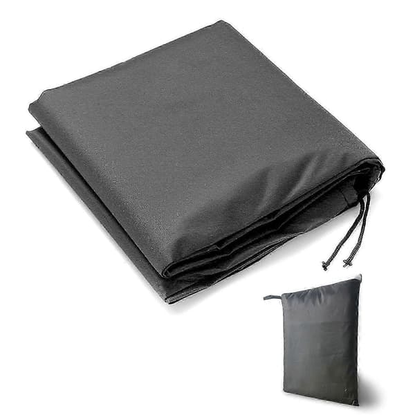 Poolovertræk til firkantede spabade, 210D Oxford støvtæt 231x231x30cm sort