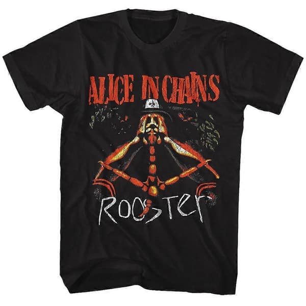 [LCS]ALICE IN CHAINS 'ROOSTER' T-SHIRT Unisex Bedst sælgende digitaltryk 2025 Ny ROCKINSTONE XL