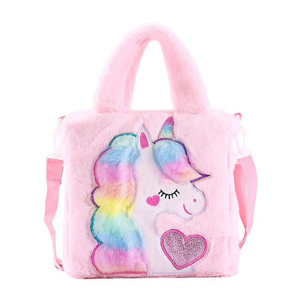 Tyttöjen Sling Bag Pehmoinen Olkalaukku Säädettävällä Hihnalla Yhteensopiva Päivärepun Kanssa Retkeilyyn Matkustamiseen Pink