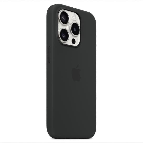 [LCS] Silikonecover til iPhone 15 Pro, MagSafe-kompatibel Sort Black iPhone 15 Pro