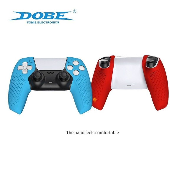 Case för sony playstation play station ps 5 cover dualsense skin speltillbehör gamepad spel redskap joysticks Red