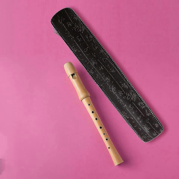 Flöjtskyddsväska med dragkedja för förvaring 1 Multifunktionellt blåsinstrumentfodral