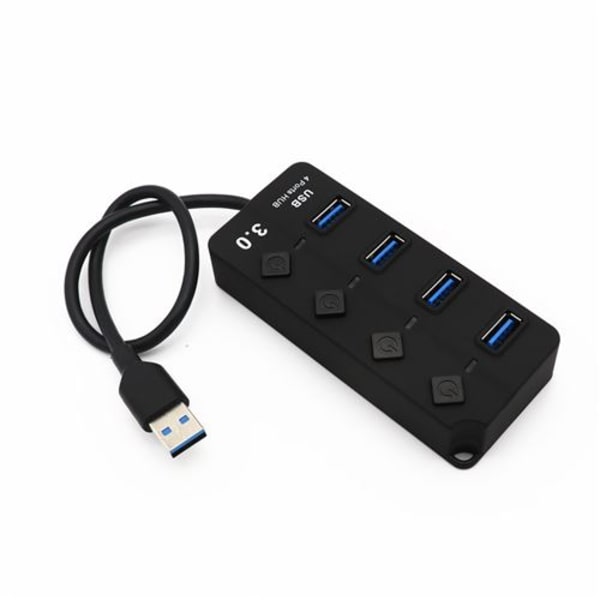 4-Port USB 3.0 Hub for ASUS ZenBook PC med Individuell Multi-So