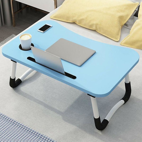 (Blå) Bärbart Justerbart Hopfällbart Laptopbord Vikbart Studiebord Co