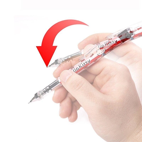 1 st röd tecknad mekanisk skaka ut blypenna 0,5 mm skolpapperstillbehör
