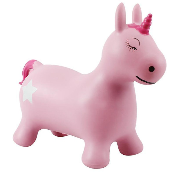 Yksisarvinen Pomppuhevonen, Ulko- ja Sisäleikkieläinlelu pink