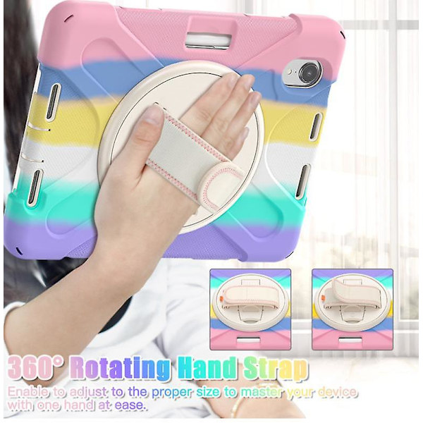 Nettbrettveske for iPad Air 4 2020 10.9'' med skulderstropp Colorful