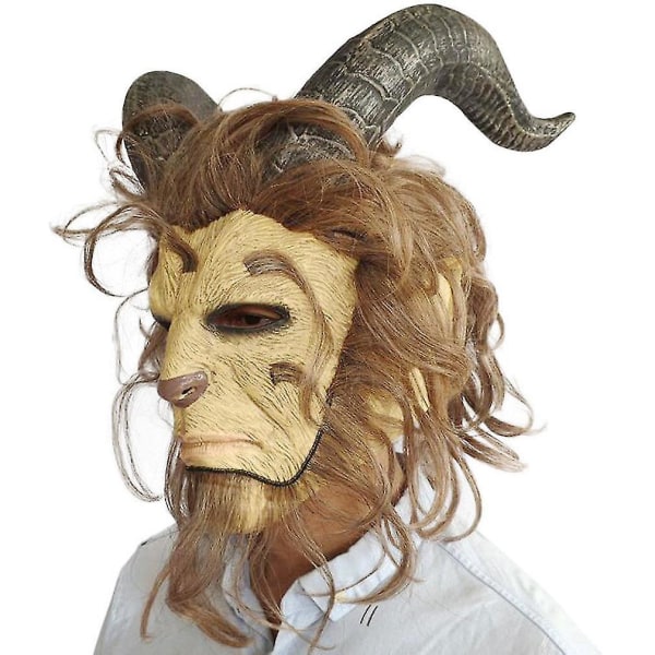 Beauty And Beast Mask Carnival Halloween Prince Cos Headgear Pro