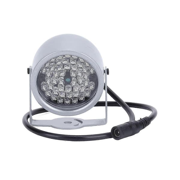 IR-belysning, nattsyn infrarødt lys 48 LED nattsyn vanntett lampe IR infrarødt lys As shown