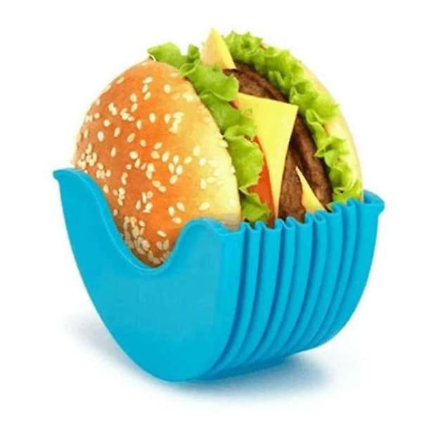 [LCS] Hamburgerboller Fast Kasse, 4 Farver Justerbar Hamburgerholder blue