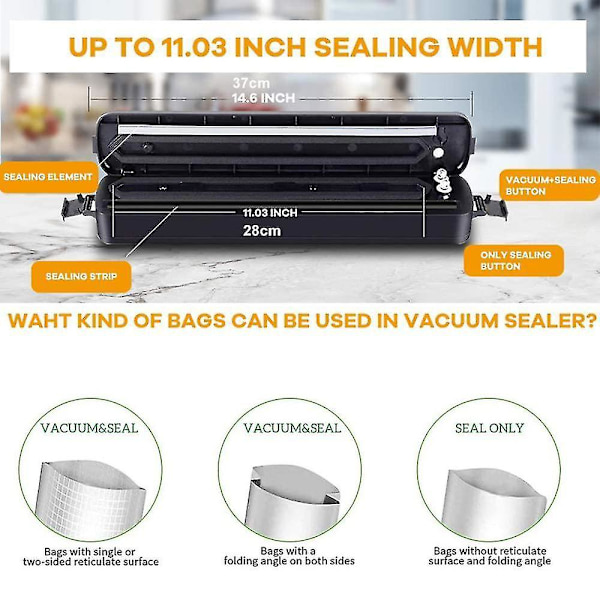 Vakuumforsegler Maskine Automatisk Madforsegler US standard