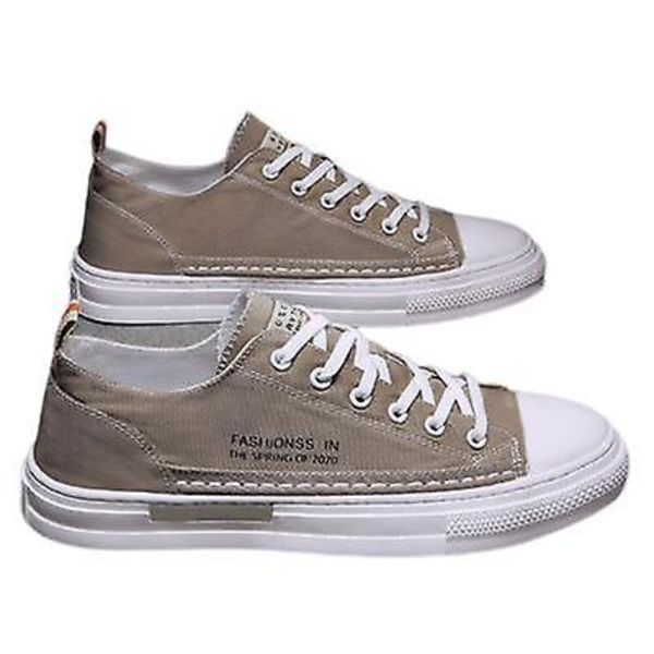 Nye Herre Casual Sneakers Lærredssko sand 41