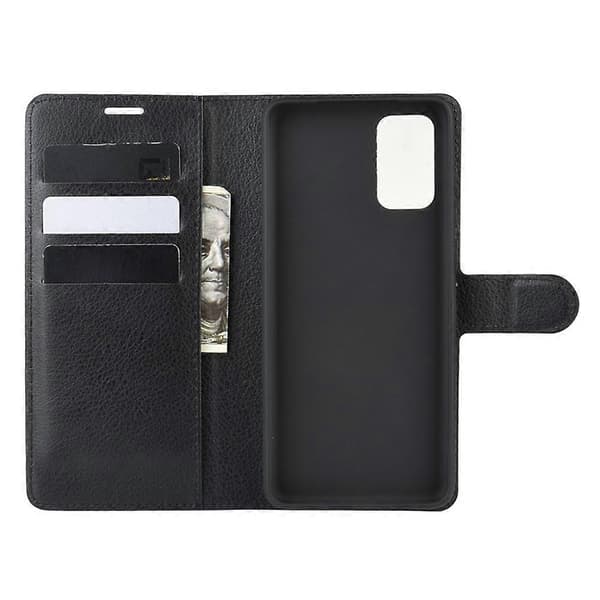 [LCS] Magnetisk lær Litchi Skin-deksel til Samsung Galaxy S20 FE 4G FE 5G S20 Lite S20 FE 2022 - Multicolor Black