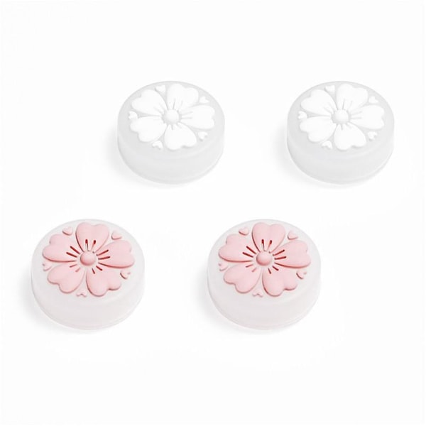 Sakura joystick-skydd för Nintendo Switch, Nintendo Switch Lite Joy-Con, tumgrepp, knappar, tillbehör, fodral Sakura green blue 2