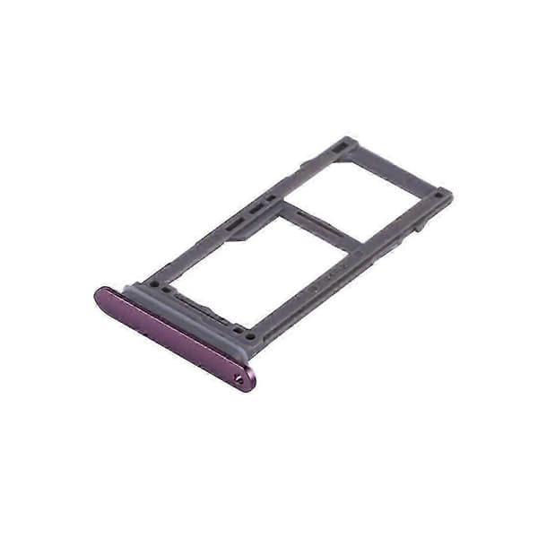 Erstatnings SIM- og Micro SD-kortbakke til Samsung Galaxy S9 Plus/S9 - Holdbart opbevaringstilbehør Purple