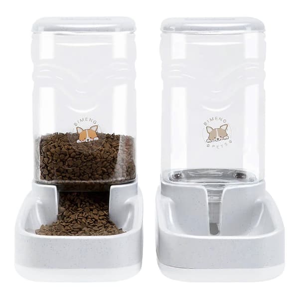[LCS] 2-pack automatisk husdjursmatare, vattenautomat för hundar, 3,8 l