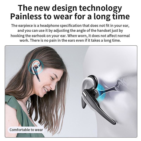 Bluetooth hörlurar Handsfree Trådlöst Headset Business Headset Drive Call Sporthörlurar