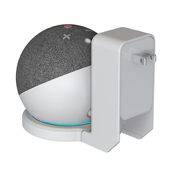 Amazon Echo Dot 4:e generationens högtalarstativ Väggmonterad hängare White