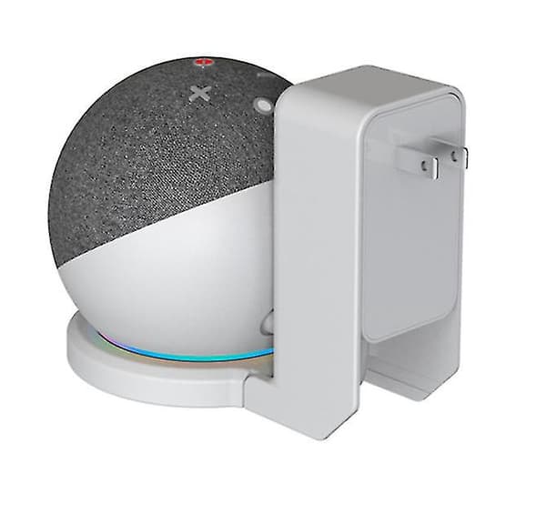 [LCS] Echo Dot 4. sukupolven kaiutinteline seinäkiinnike ripustin pidike White